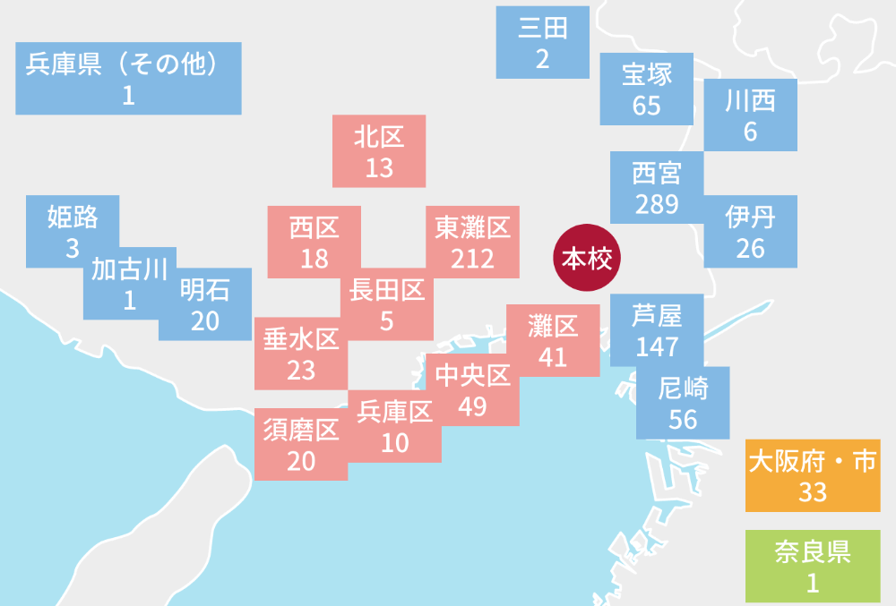 生徒居住地